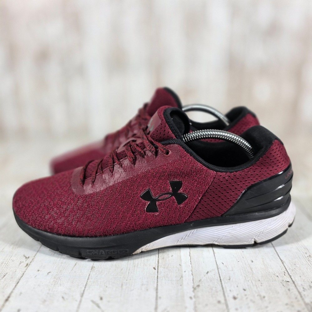 Under Armour Charged Rogue Mens Running Shoes Maroon Black 3020333-602 10.5